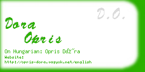 dora opris business card